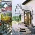 Изготавливаем красивые ажурные козырьки с ковкой,  навесы над местом ст
