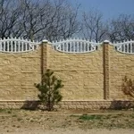 Заборы,  ограждения бетонные,  профильные,  каменные,  сетка-рабица,  воро 