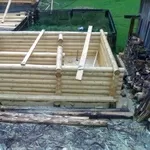 Срубы: деревянные дома, бани.