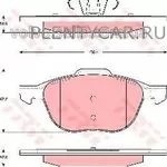 Гальмівні колодки дискові - VOLVO C30/C70 II/S40 II/V50