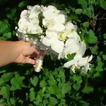 свадебный букет из орхидей