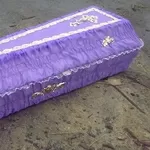 Гробы обитые тканью