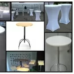 Аренда коктельного стола, барный стол в аренду.