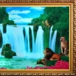 Картина водопад музыкальная