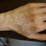 Свадебный бодиарт,  глиттер (блеск) тату