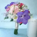 Круглый свадебный букет