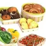 Корзинки из шпона, упаковка натуральна