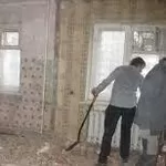 Демонтаж стен, пола, штукатурки, плитки, Вывоз стройму