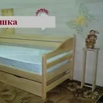 Детская и подростковая кровать из дерева Антошка 