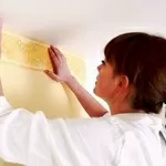 Поклейка обоев недорого Киев