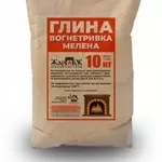 Глина вогнетривка в мішках по 20 кг