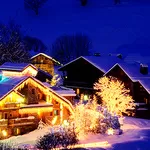 Новорічна ілюмінація гірляндами, монтаж гірлянд!