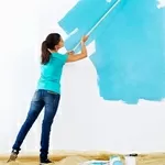 Покраска потолка стен Киев Маляр