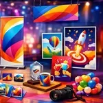 Для корпоративних заходів: брендовані подарунки, банери, плакати