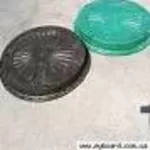 Продам люки канализационные (железо,  пластмасса). Цена от 250 грн.