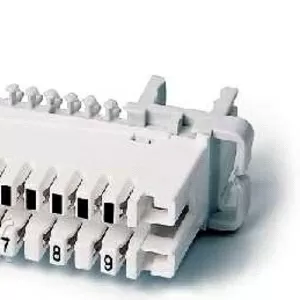 Плинт 10-парный размыкаемый типа LSA-Profil,  маркировка пар 0…9