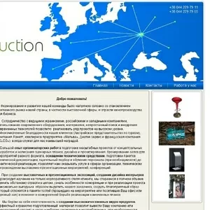Сайт визитка - Интернет магазин от 200 грн.