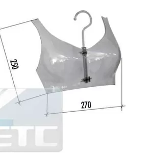 Бюст прозрачный под нижнее белье на крючке