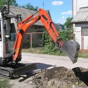 оренда міні екскаватора,  послуги міні екскаватора,  земляні роботи,  