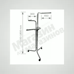 Торговое оборудование от Торгмаг,  стойка для одежды