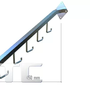 Торговое оборудование Украина вешалка