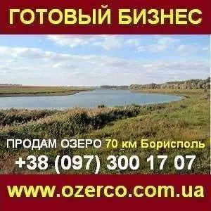 Озеро на продажу. Готовый бизнес 70 км Борисполь.