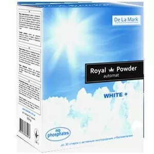 Порошок    концентрированный бесфосфатный « Royal Powder »  для белого