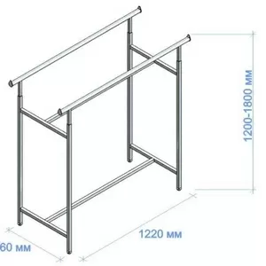 Торговое оборудование. Вешала мобильные
