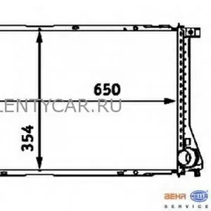 Радіатор 354 mm BMW 5 (E39) / 7 (E38)