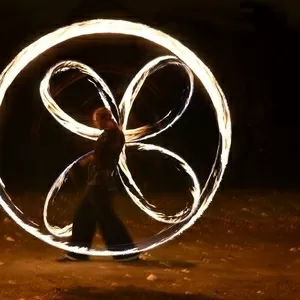 Огненное шоу,  светодиодное шоу в Киеве