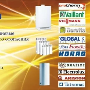 Газовые котлы. Vaillant,  Viessmann,  Beretta,  Sime,  Baxi,  Protherm