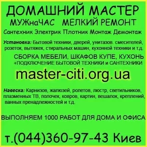 Домашний мастер выполняет