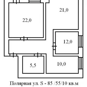 3-х комнатная,  Оболонский р-н,  Полярная.