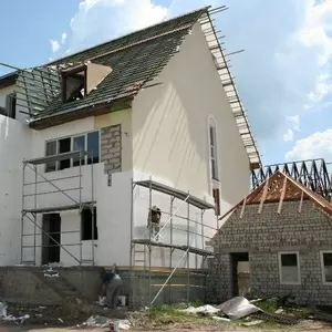 Утепление пенополистеролом фасадов домов,  квартир.