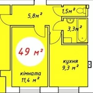 Уютная 2-комн. квартира в новострое,  г. Ирпень!