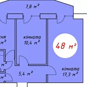 Уютная и удобно расположенная квартира в ЖК 