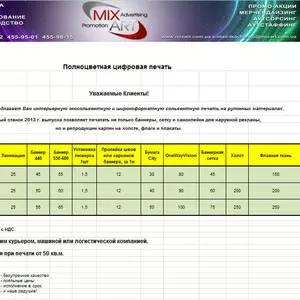 Печать интерьерная и широкоформатная