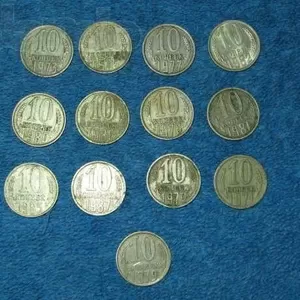 монеты СССР 10 копеек разных лет