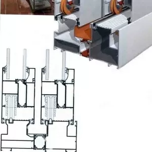 Раздвижные окна и двери из теплого и холодного алюминия .