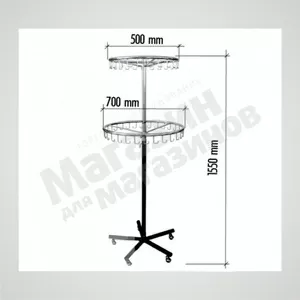 Круглая стойка для акскссуаров