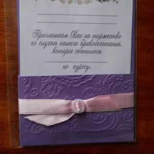 пригласительные на свадьбу ручной работы
