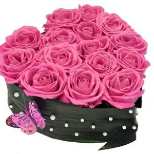 Сердце из роз