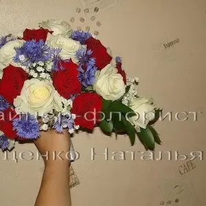 Каплевидный букет невесты