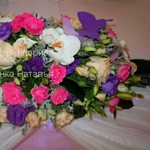 Композиция на стол молодых 