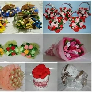 Мастер классы по оформлению букетов из конфет, приглашаем