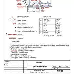 Базовый дизайн-проект от 150 грн./кв.м.