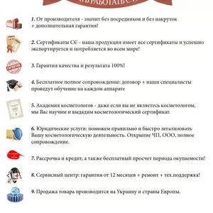 Продажа косметологического оборудования от производителя. Аппаратная и