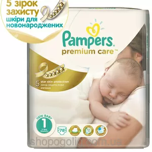 Подгузники PAMPERS Prem. Care Newborn (2-5 кг) Эконом 78шт