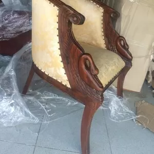 Кресло Кресло ткань и дерево,  бежевый цвет размеры.