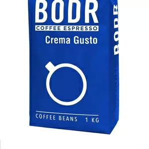 Кофе в зернах Bodr Crema Gusto 1 кг. Оптом